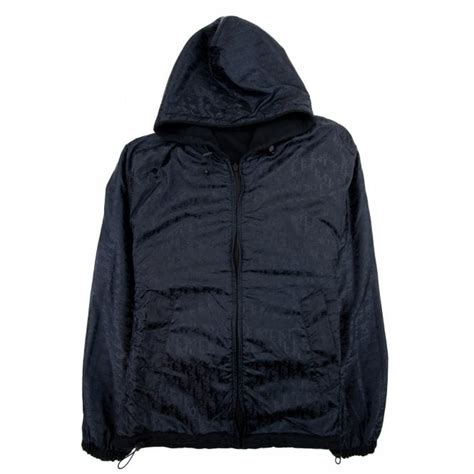 dior hooded track jacket|black dior tracksuit.